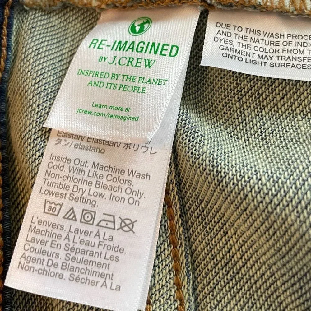 J. Crew 9” High-Rise Skinny Cozy Jeans